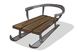 300x200 How To Draw A Sled - Sled Drawing