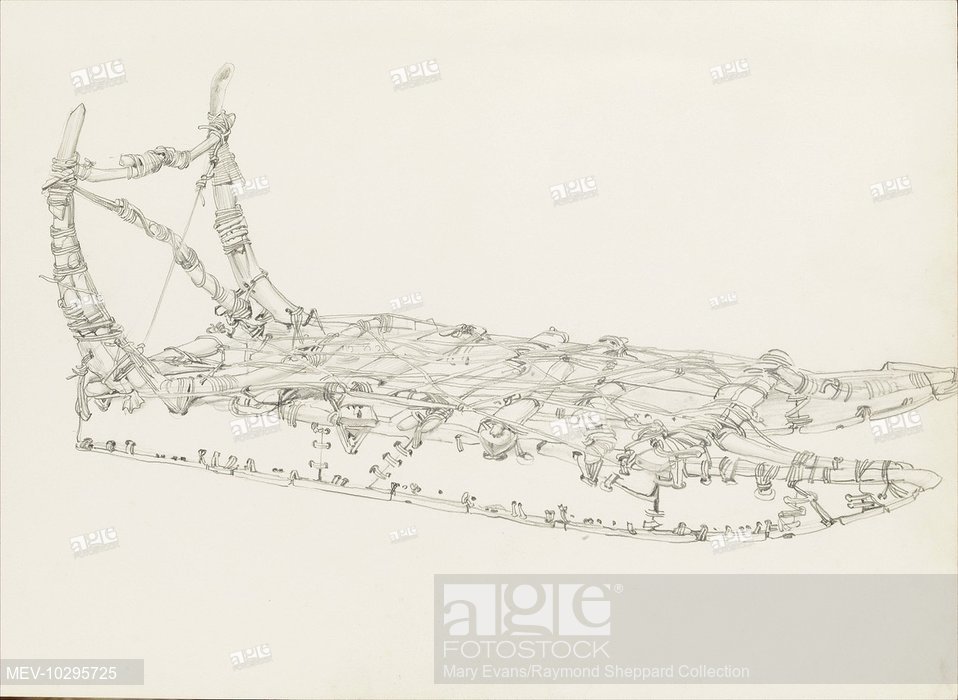 958x700 Pencil Drawing Of An Eskimo Snow Sledge - Sledge Drawing