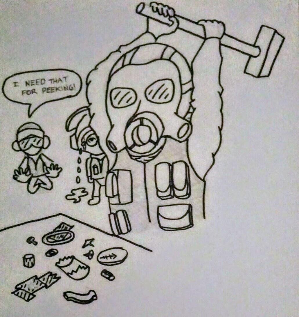 1030x1089 Someone Asked Me To Draw Sledge Ruining And Bandits Life - Sledge Drawing