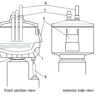 320x320 The Drawing Of The Electric Arc Furnace The Body Of Furnace - Sledge Drawing