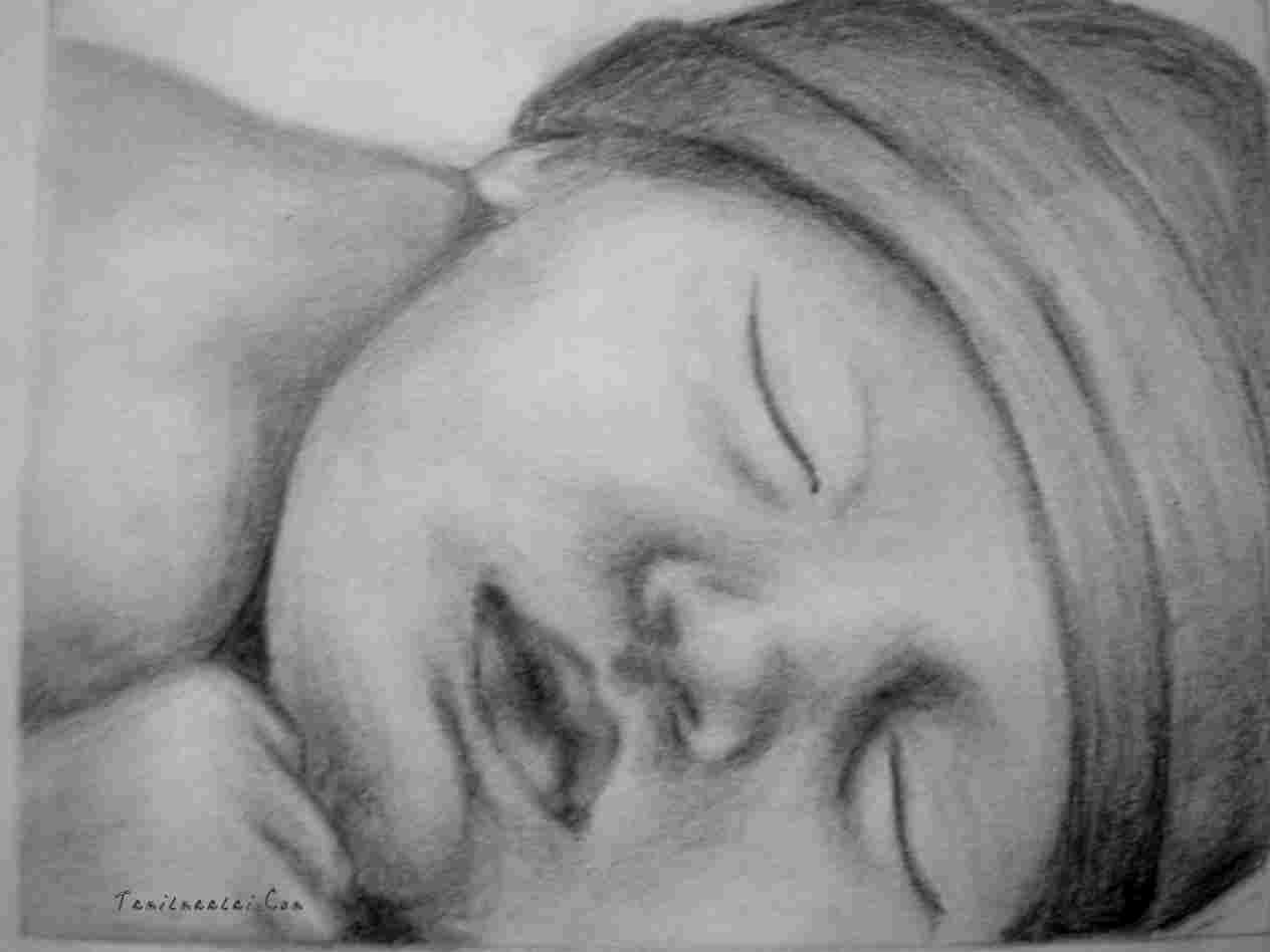1264x948 free sleeping baby drawing pencil baby drawings download clip art - Sleeping Baby Drawing