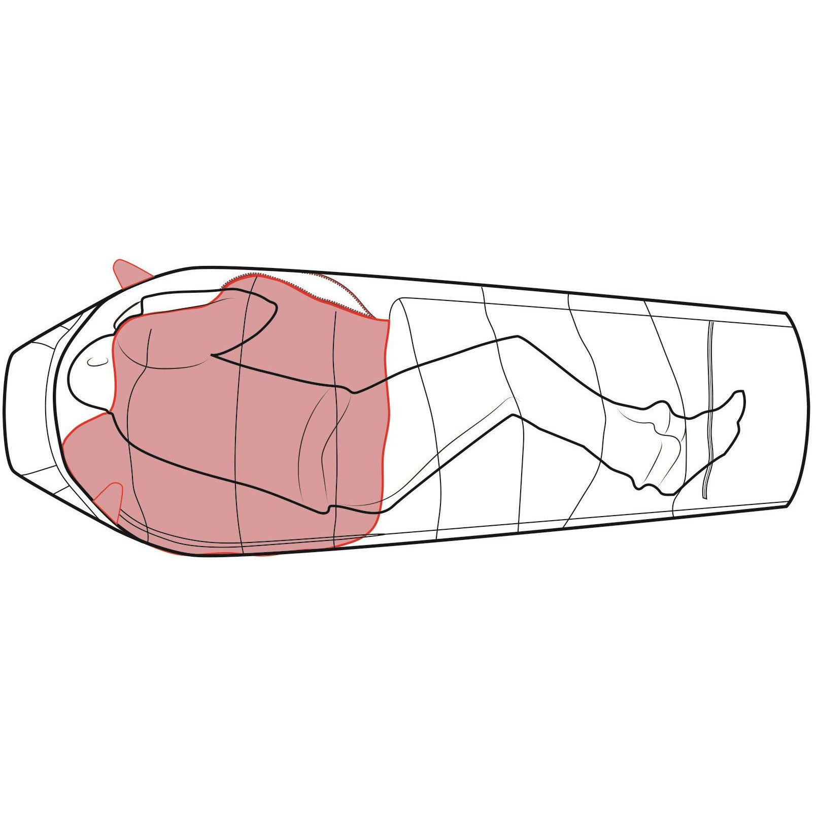 1608x1608 robens crevasse i sleeping bag rot online kaufen - Sleeping Bag Drawing