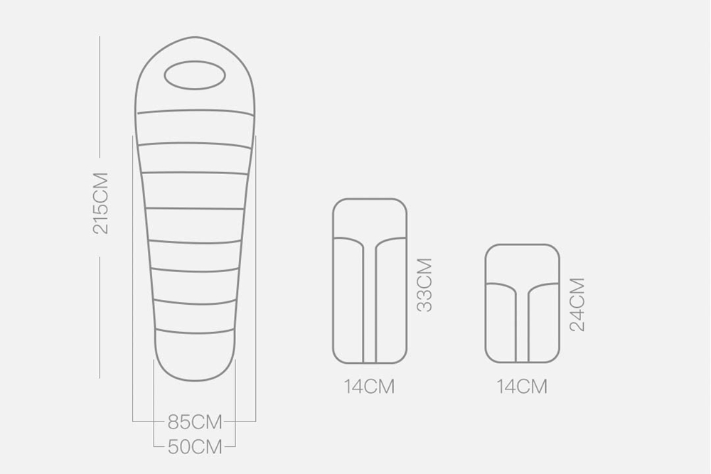 1000x667 xiaomi zaofeng ultralight down sleeping bag pure white duck down - Sleeping Bag Drawing