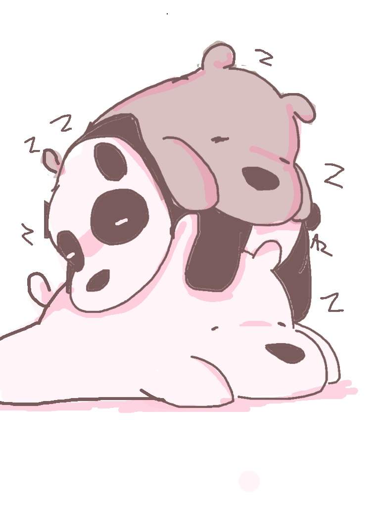 768x1024 sleeping bear stack! we bare bears amino - Sleeping Bear Drawing