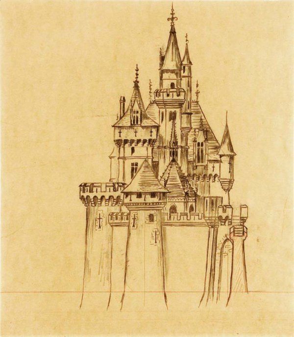 600x688 drawings blueprints of sleeping beauty's castle tattoos - Sleeping Beauty Castle Drawing