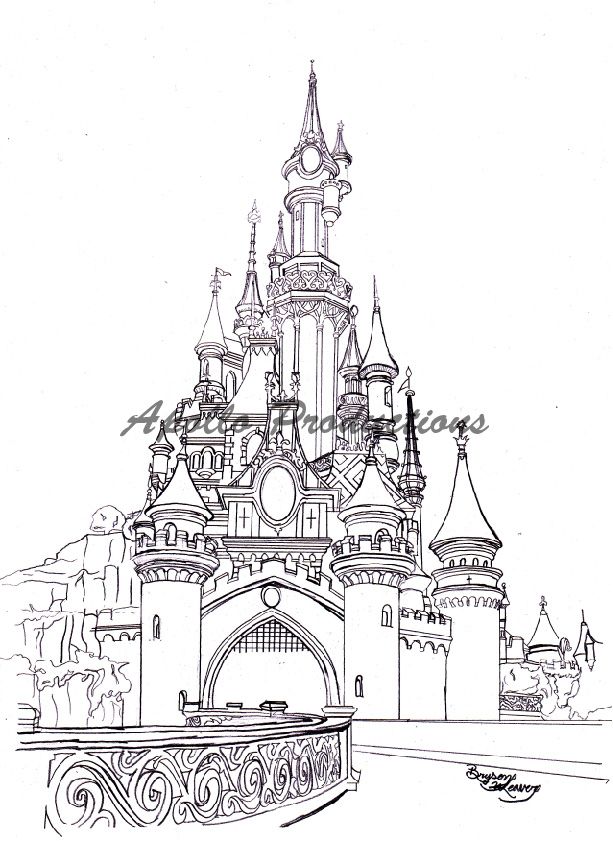 613x841 ella in sleeping beauty castle - Sleeping Beauty Castle Drawing