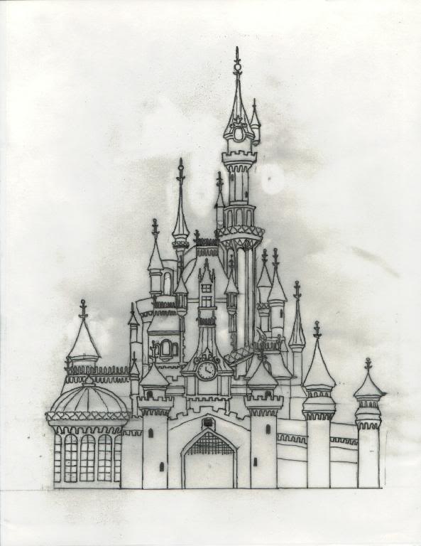 Sleeping Beauty Castle Drawing At PaintingValley.com | Explore ...