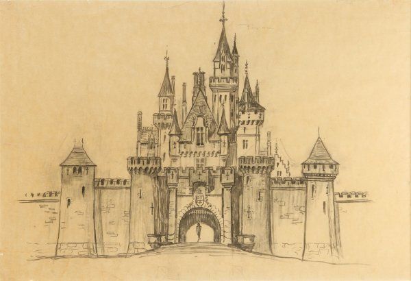 600x410 sleeping beauty castle printables - Sleeping Beauty Castle Drawing