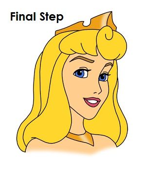 300x388 Face Paint Crown Disney Princess Drawings - Sleeping Beauty Drawing