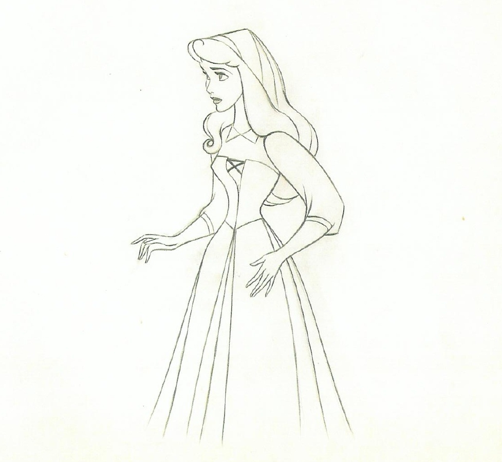 977x900 sleeping beauty briar rose in richard martines's disney - Sleeping Beauty Drawing