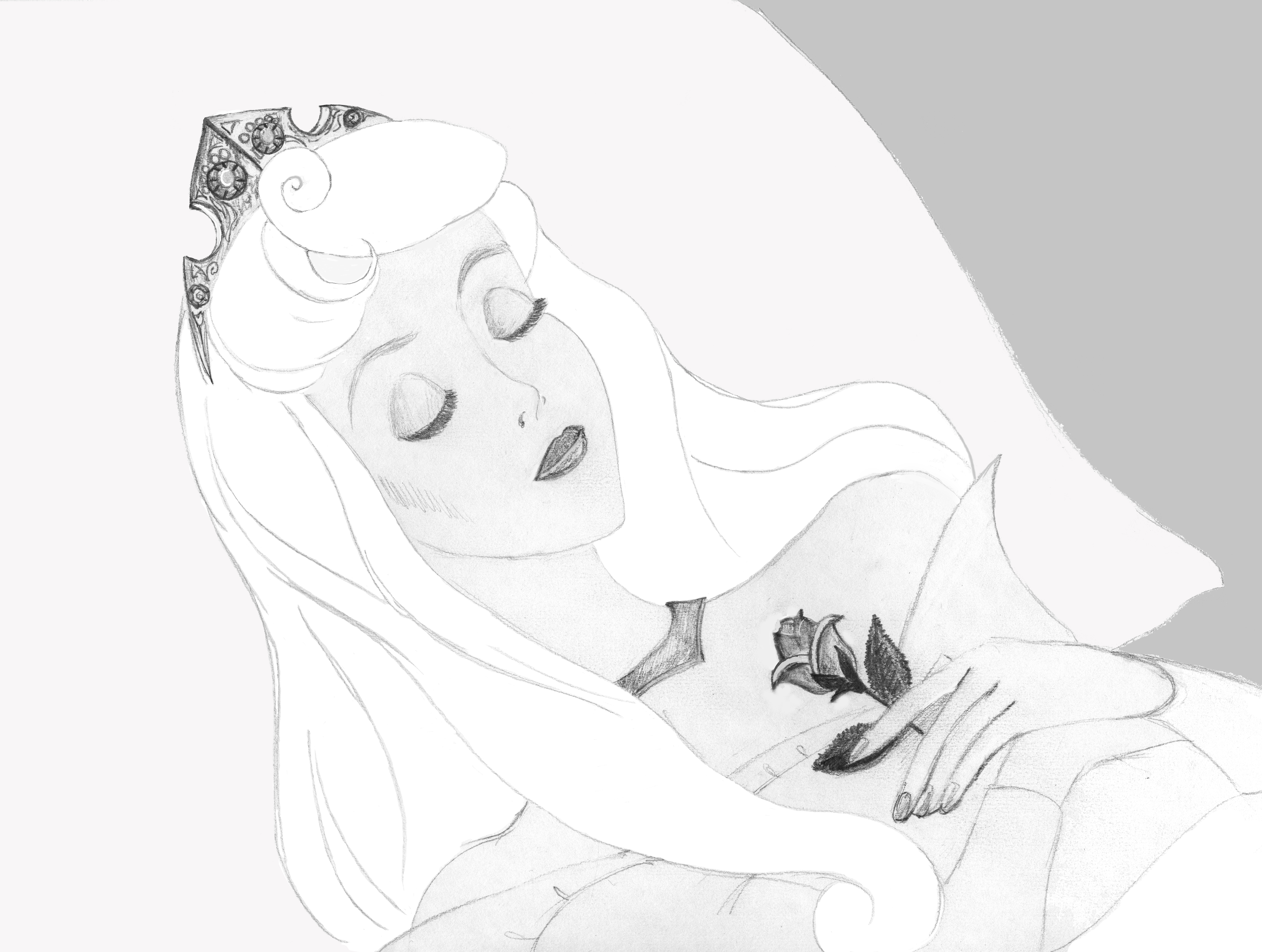 4280x3229 sleeping beauty drawing with giants - Sleeping Beauty Drawing