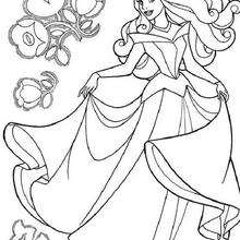 220x220 sleeping beauty coloring pages, free online games, videos - Sleeping Beauty Drawing