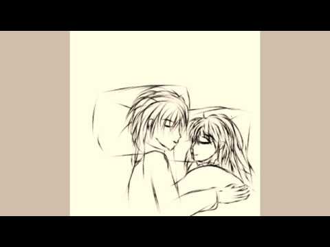 480x360 Speed Drawing Girl And Boy Sleeping - Sleeping Boy Drawing