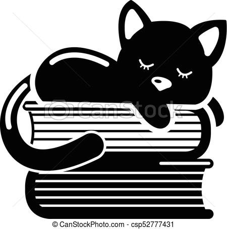 450x455 sleeping cat icon, simple style sleeping cat icon simple - Sleeping Cat Drawing