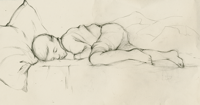 850x447 Linda Olafsdottir - Sleeping Child Drawing
