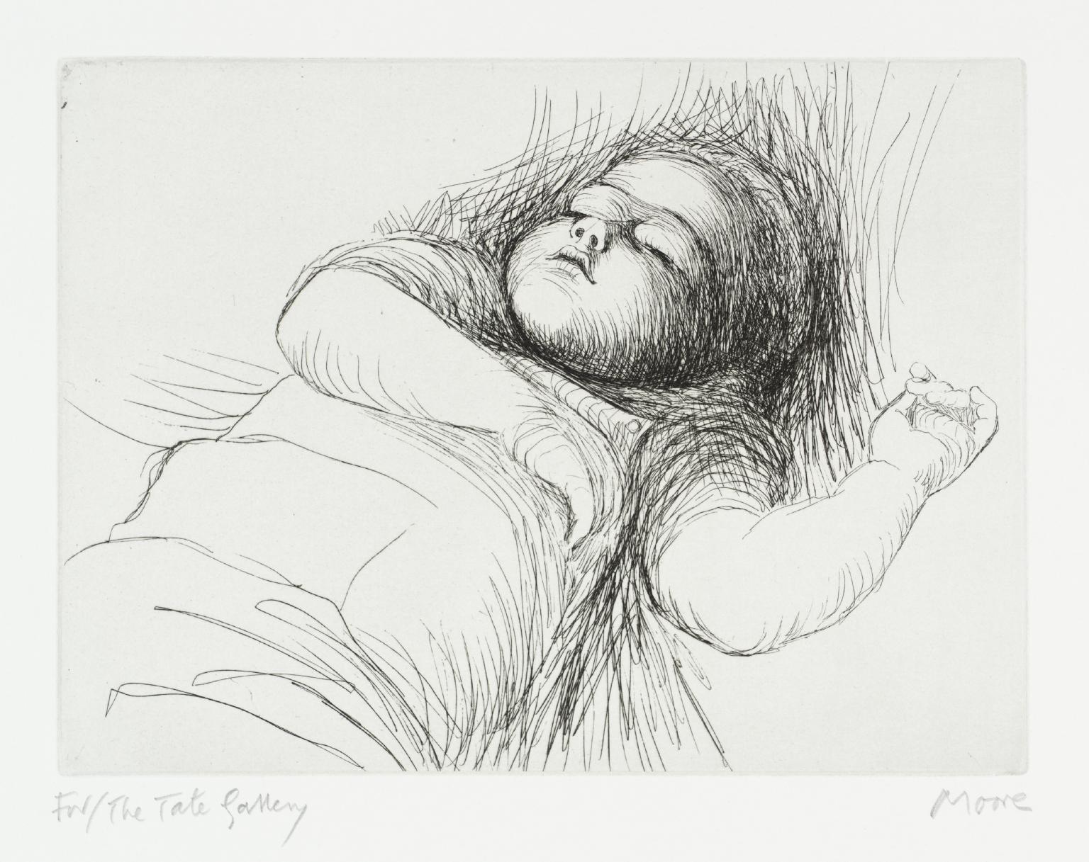 1536x1217 sleeping child', henry moore om, ch, tate - Sleeping Child Drawing