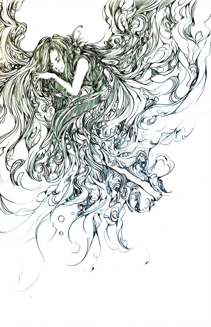 718x1113 Sleeping Child - Sleeping Child Drawing