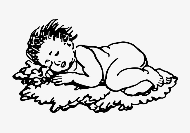 650x456 tummy sleeping children, children vector, child, go to bed png - Sleeping Child Drawing
