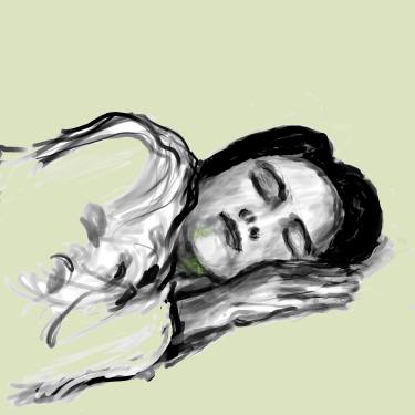 375x375 Sleeping Drawing - Sleeping Drawing