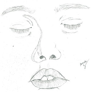 298x300 Sleeping Girl Drawing - Sleeping Drawing