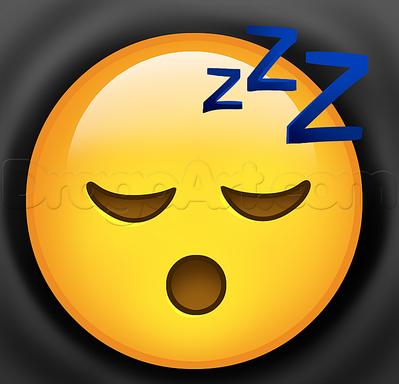 797x768 How To Draw Sleep Emoji, Step - Sleeping Drawing Easy