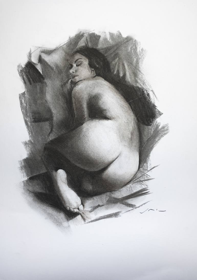 770x1092 The Sleeping Girl Drawing - Sleeping Girl Drawing