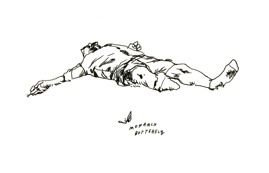 Sleeping Man Drawing