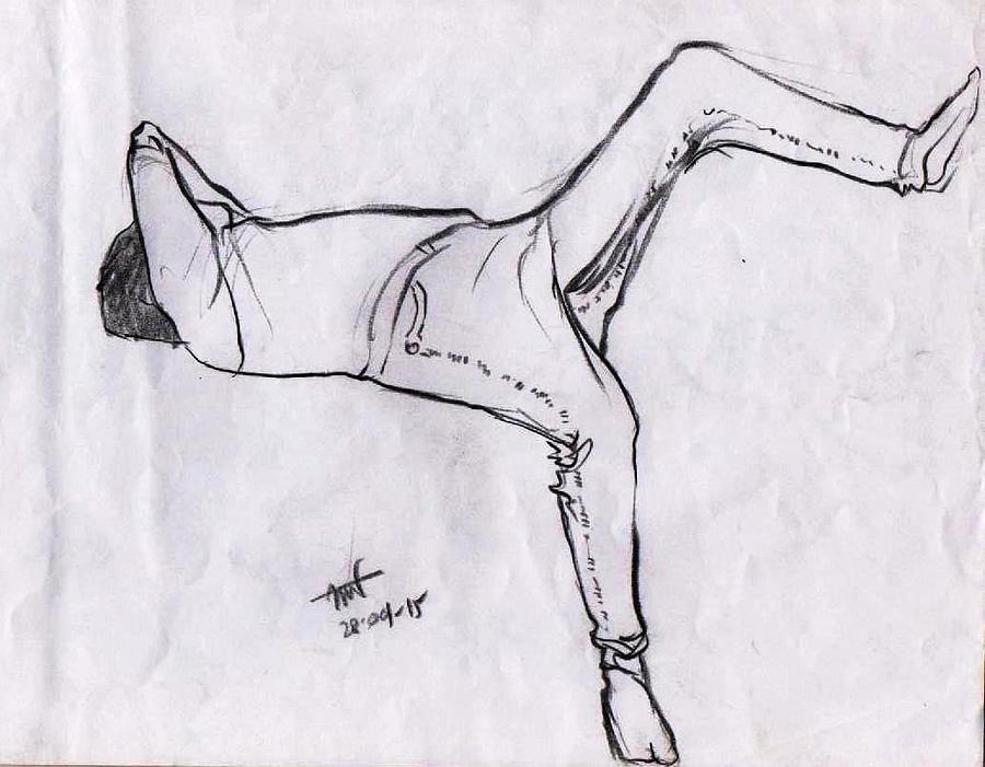 900x701 Drawing Sketch Of A Sleeping Man Covering His Face With His - Sleeping Man Drawing