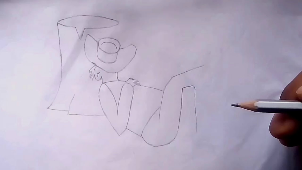 1280x720 How To Draw A Sleeping Man - Sleeping Man Drawing