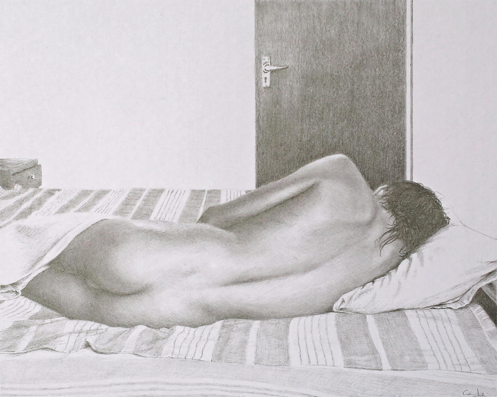 1024x819 Pencil Drawing Sleeping Man Dennis Candy Images - Sleeping Man Drawing