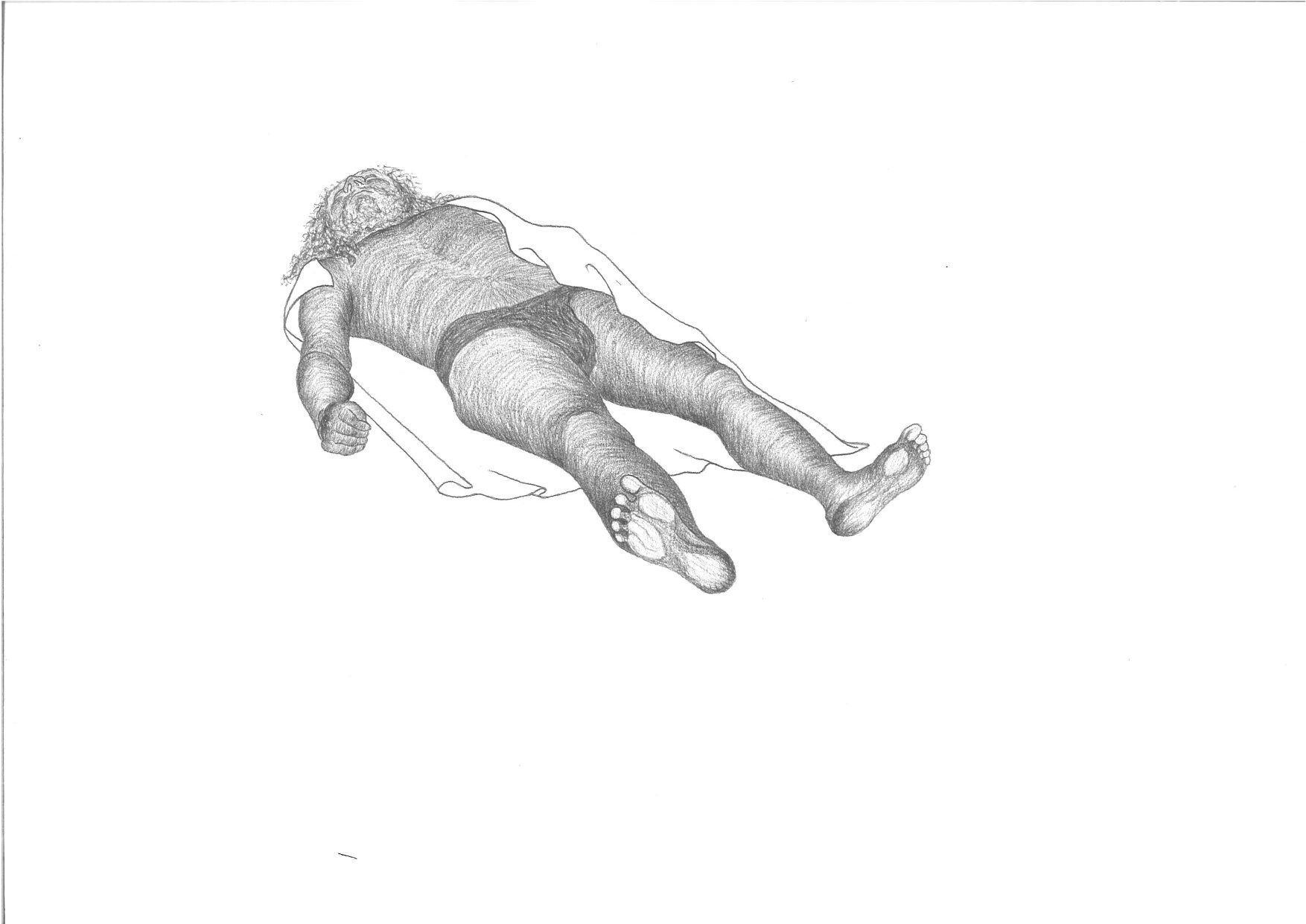 1754x1241 Sleeping Man - Sleeping Man Drawing
