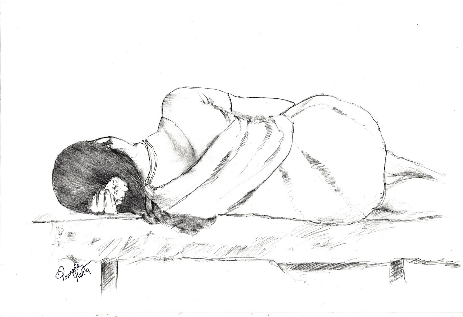 1600x1095 Sketches And Drawings Sleeping Woman - Sleeping Woman Drawing