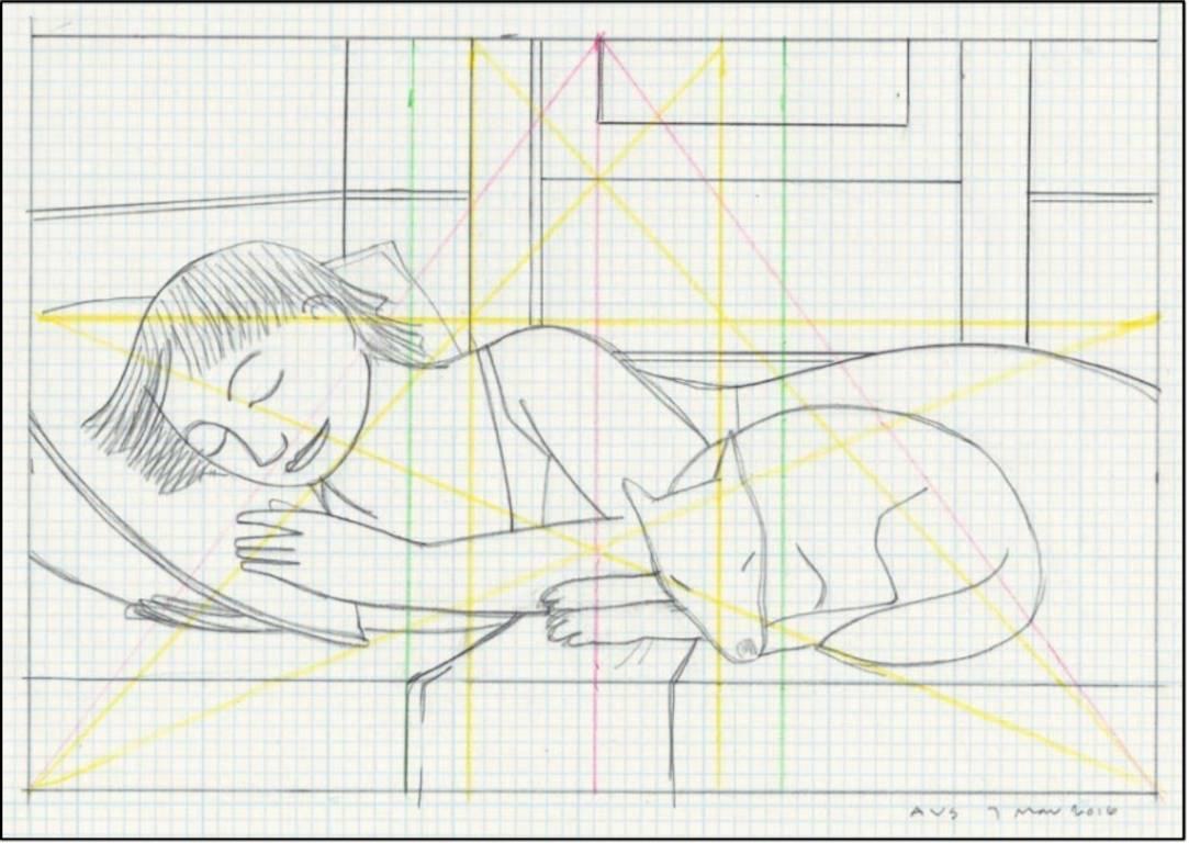 1083x768 andrew stevovich - Sleeping Woman Drawing