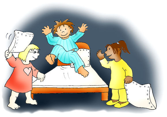 580x407 Slumber Party Ideas - Sleepover Drawings