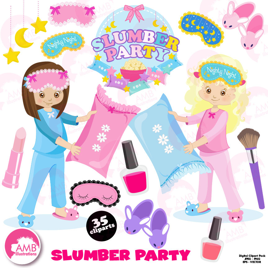 864x864 slumber party png hd transparent slumber party hd images - Sleepover Drawings
