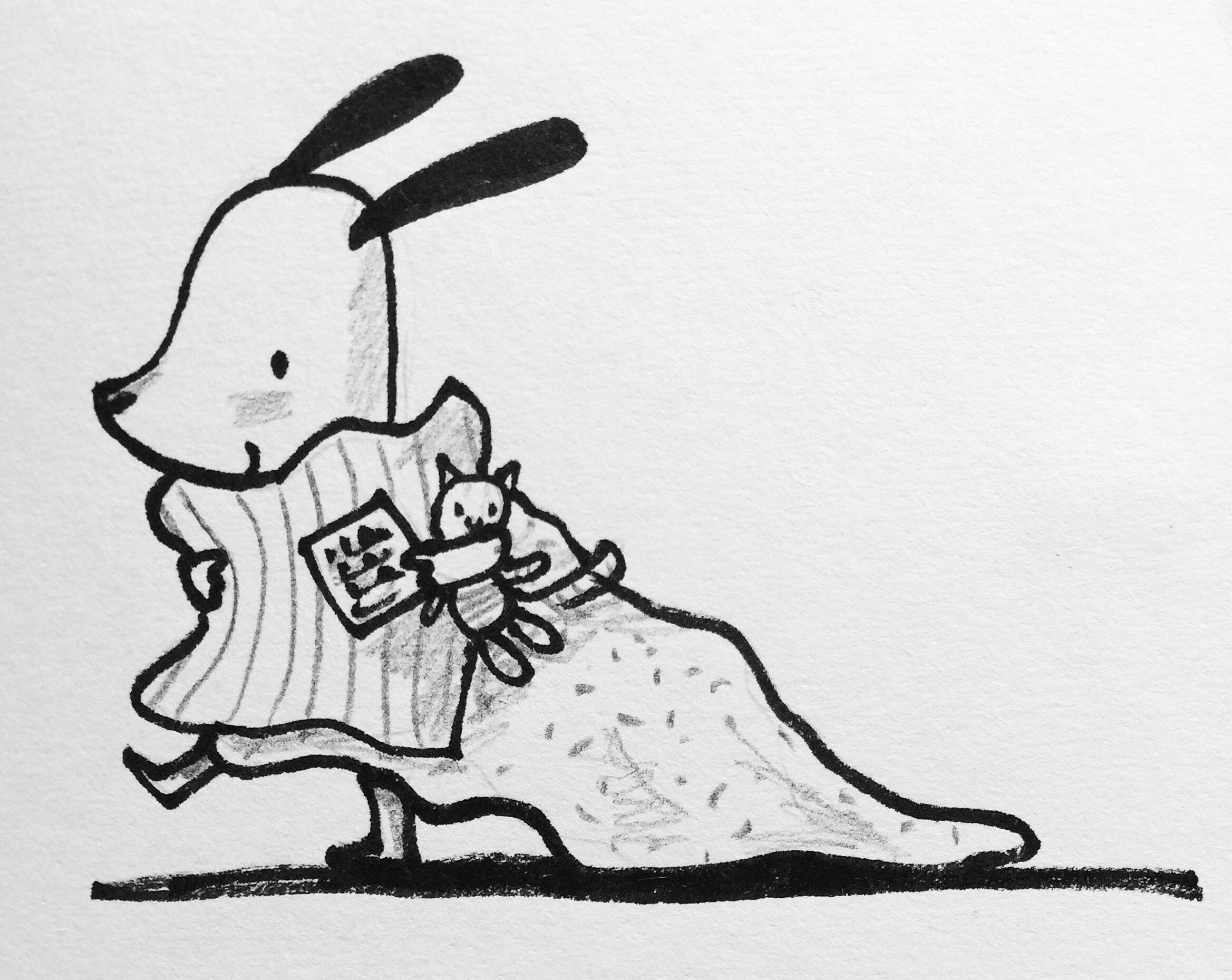 2337x1859 drawing martha lightfoot illustrator - Sleepover Drawings