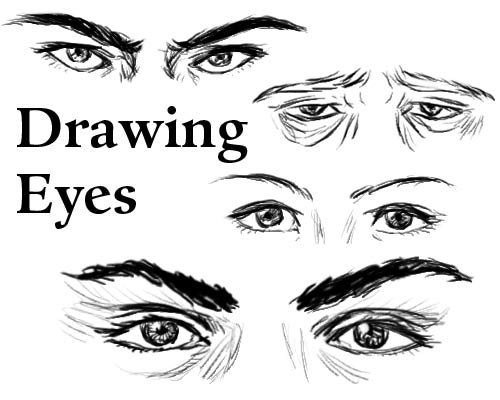 500x400 portrait drawing tutorial - Sleepy Eyes Drawing