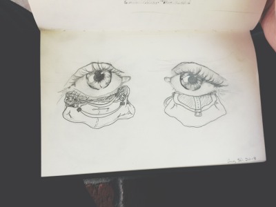 400x300 tired eyes tumblr - Sleepy Eyes Drawing