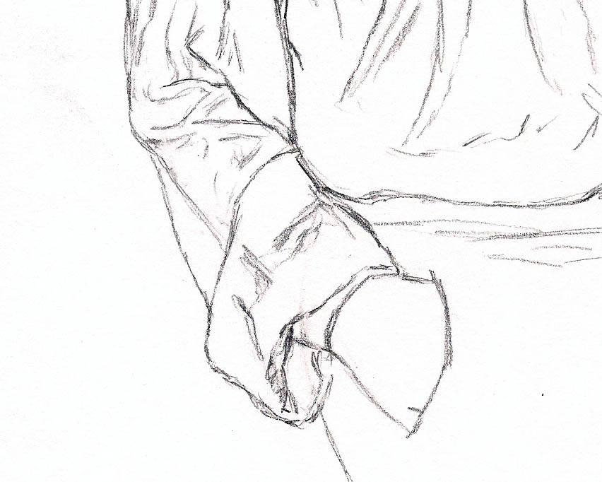 852x682 how to draw a blouse let's draw people - Sleeve Drawing