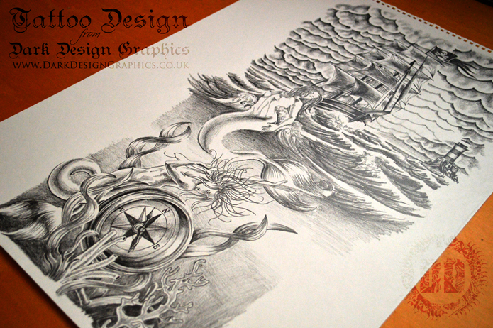 695x462 creating a full sleeve tattoo design - Sleeve Drawing