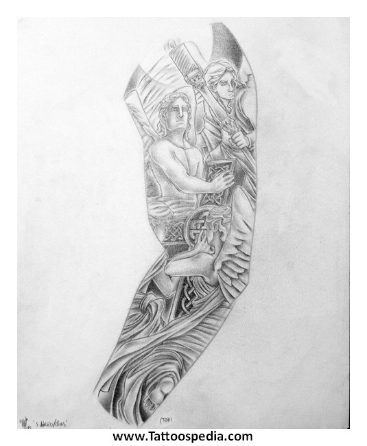 535x650 left arm sleeve tattoo ideas - Sleeve Tattoo Drawings