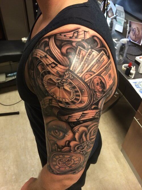 500x667 top best sleeve tattoos for men cool design ideas - Sleeve Tattoo Drawings