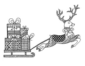 300x233 Christmas Sleigh Drawings Fine Art America - Sleigh Drawing