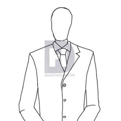 400x400 How To Draw Slenderman, Step - Slender Man Drawing