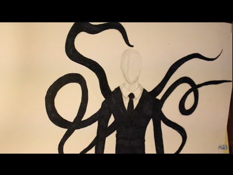 480x360 How To Draw Slenderman Easy - Slender Man Drawing