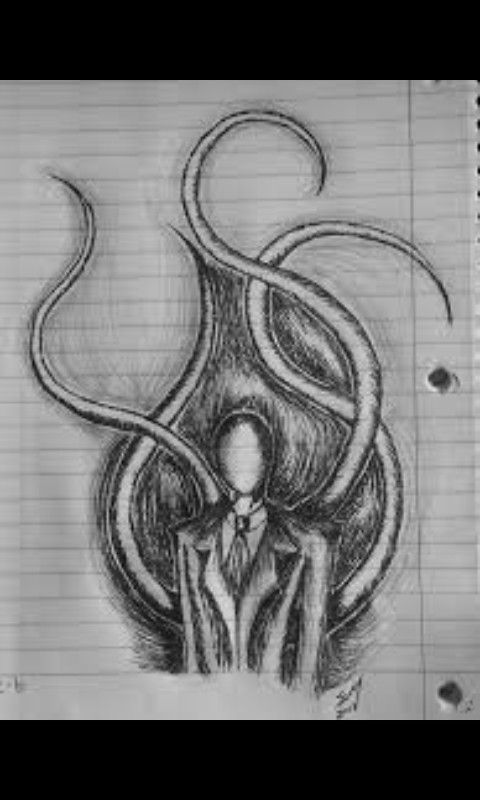 480x800 Slenderman Drawing Jeff The Killer - Slender Man Drawing