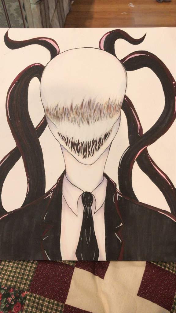576x1024 Slenderman Drawing Amino - Slender Man Drawing