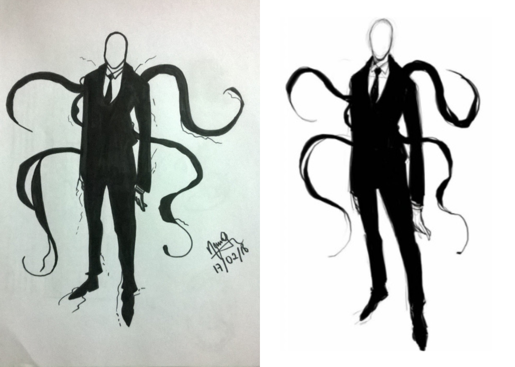 1050x750 Drawing S L E N D E R M A N - Slender Man Drawing