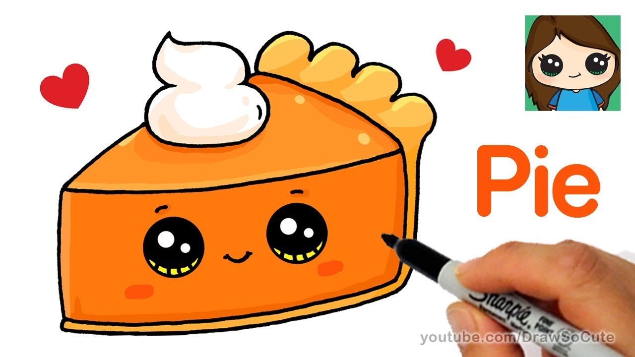 1280x720 How To Draw A Slice Of Pie Cute And Easy - Slice Drawing