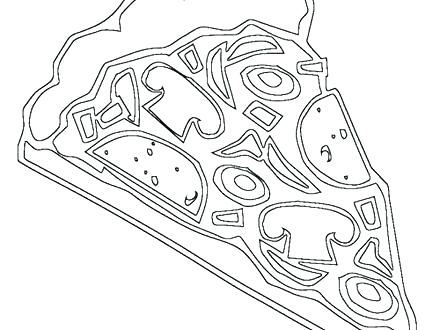 440x330 coloring pizza slice drawing at com free for personal use - Slice Drawing